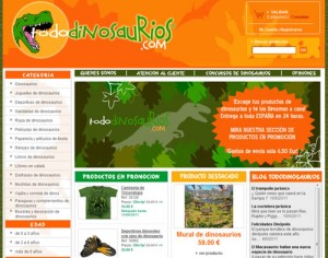 Tienda online-Dinosaurios